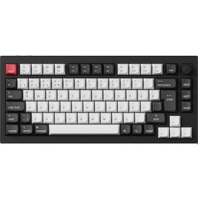 Resim Keychron Q1 Hall-effect %75 Rgb Türkçe Nebula Switch Kablosuz Siyah Beyaz Mekanik Klavye 