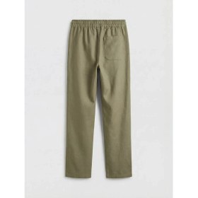 Resim LC Waikiki Lcw Kids Haki Erkek Çocuk Keten Karışımlı Pantolon 