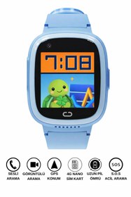 Resim You Watch Akıllı Çocuk Saati Sesli ve Görüntülü Görüşme İP68, Sim Kart Özellikli Mavi sdyou001 