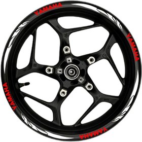 Resim Yamaha Kırmızı Yazılı Beyaz Pençe Şeritli 002 