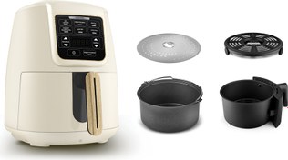 Resim Karaca Air Pro Cook 3 in 1 XL Ev Yemeği, Közleme, Airfryer Wood Craft 4 Kişilik 