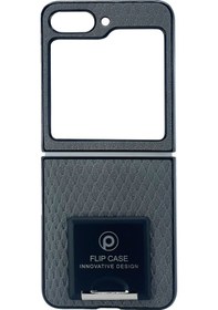 Resim Nettech Samsung Galaxy Uyumlu Z Flip 5 Suni Deri Arka Koruma 