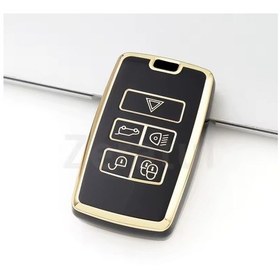 Resim Land Rover Discovery Sport Anahtar Kılıfı Siyah-gold 2020-2025 