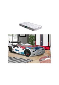 Resim Arabalı Yatak, Süpers Rüzgarlıklı Arabalı Yatak - Kırmızı 1 Adet Comfort Yatak 