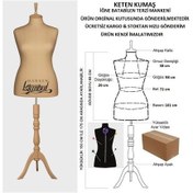 Resim Videolu Ürün-42 Beden Keten Kumaşlı Terzi Prova Mankeni 527201047 