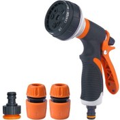 Resim Teltree Ev Ve Bahçe İçin 8 Fonksiyonlu Yüksek Basınçlı Su Lavası - Abs Hızlı Bağlantı Ve Van Bağlantısıyla 