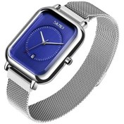Resim Fastbuy Skmeı 9207 Moda Yaratıcı Basit İzle Erkekler Manyetik Toka Örgü Kemer Çelik Kemer Çift Kuvars İzle Gümüş Mavi Çok Ren Çok Renkli 