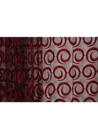 Resim Vakko Çift Renk Kırmızı İp Perde Hazır Düğmeleri Dikilmiş İp Perde 300 250 Cm Kırmızı 