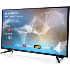 Resim Yumatu 43" 109 Ekran Uydu Alıcılı Full HD Android Smart LED TV 