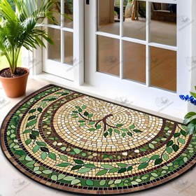 Resim Vintage Yıldızlı Gökyüzü ve Etnobotanik Hasır Kapı Paspasları, Dayanıklı Giriş Paspasları Evler, Çamaşır Odaları, Avlular İçin İdeal İlkbahar ve Tatil Dekorasyonu 