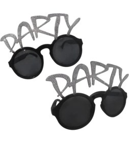 Resim MCM Group Gümüş Simli Party Yazılı Parti Gözlüğü Show 