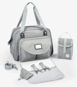 Resim Geneva II Bebek Bakım Çantası Heather Gri 44x26x30 cm 