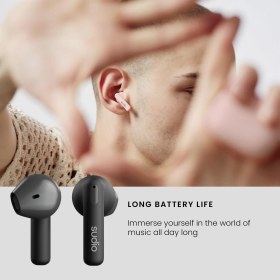 Resim Braventa Collection Sudio A1 Black, Bluetooth'lu Kulaklık, Kompakt Kablosuz Şarj Yuvası, Ipx4 Korumalı, Entegre Mikrofon 