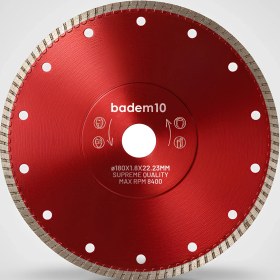 Resim Badem10 Hassas Beton Seramik Porselen Kesme Elmas Testere 180X1,8MM Hassas Kesim Testere Bıçağı 