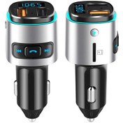 Resim Shineyee Qc3.0 Hızlı Şarjlı Araba Bluetooth Mp3 Çalar Renkli Atmosfer Işığı Fm Vericisi-11 