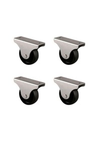 Resim Furç Sabit Teker - 38mm - Siyah Hks229 - 4 Adet Çok Renkli 