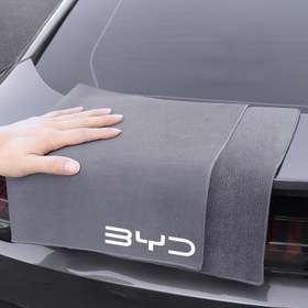 Resim BYD ATTO3/TANG/HAN/SEAL U/DOLPHIN/DOLPHIN MINI/Sailion 6/7/SHARK/King DM-i/HAZOR Araba Yıkama Havlusu, Kalınlaştırılmış Emici Ekstra Büyük Cam Fırça Araba Temizleme Bezi, Araba İç Temizleme Bezi 