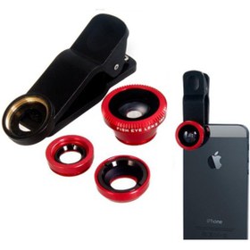 Resim Techno Center Üniversal 3 Lü Telefon Lensi Balık Gözü&geniş Açı&makro Lens 