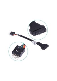 Resim 5026 9 Pin Usb 2.0 Dişi 19 Pin Usb 3.0 Erkek Çevirici Dönüştürücü 