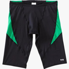 Resim Durafast Elite® Boy's Jammer Swimsuit | Hexa 014 Black/Green - 22 