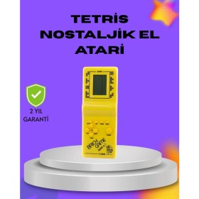 Resim Zero Land Drnds Klasik Tetris Oyunu El Konsolu - Taşınabilir Pil ile Çalışan Retro El Aterisi 