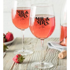 Resim BK Kişiye Özel Isimli Erkek ve Kadın Tasarımlı Ikili Şarap Kadehi Seti-1 