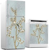 Resim Roses Store Buzdolabı Ve Bulaşık Makinası Beyaz Eşya Sticker Kaplama Kuş Ağaç 