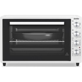 Resim Simfer 7032 70 L Turbo Çift Cam Midi Fırın Beyaz 
