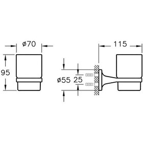 Resim A44942 Artema Marin Diş Fırçalığı, Krom 