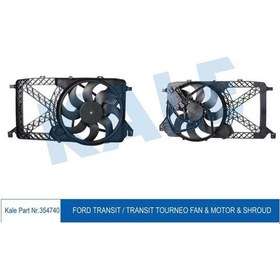 Resim KALE OTO Radyatör 354740 Fan Motoru Komple Ford: Transit V347/V348 Klimasız 2.2 130Ps/140Ps 06- 