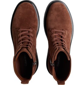 Resim Calvin Klein COMBAT ESS LACE UP ZIP BOOT SU Kahverengi Erkek Bot 