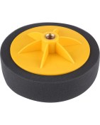 Resim Creatorally 6 Inç/15 cm Sünger Tekerlek Parlatma Ağda Ped Kiti Aracı Araba Parlatıcı Için Siyah (Yurt Dışından) 