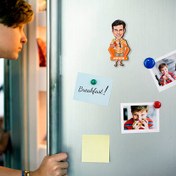 Resim Tatildeki Erkek Karikatürlü Buzdolabı Magneti 
