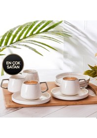 Resim Saturn Platin 6 Kişilik Kahve Fincanı Diğer 