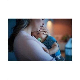 Resim Philips Avent Ultra Air Night Karanlıkta Parlar Gece Emziği 0-6 Ay Kız Scf376/19 