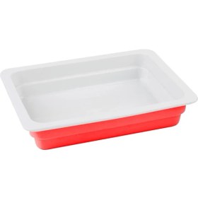 Resim Lava Döküm Gn 1/2 Gastronorm Küvet.ölçü 26X33CM. - Kırmızı 