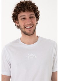 Resim U.s. Polo Assn. Erkek T-shirt 2107313 Beyaz 