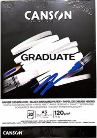 Resim Canson Çizim Bloğu Graduate Cangrad Siyah 20 Sy A3 120 Gr 