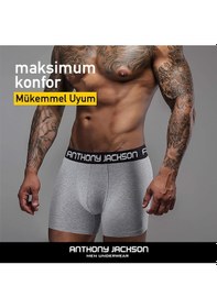 Resim Anthony Jackson Likralı 3'Lü Kutu Premium Erkek Boxer Elıa Özel Kolleksiyon 