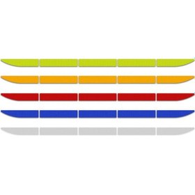 Resim Beyaz 90 Cm Yansıtıcı Araba Çıkartması Güvenlik Uyarı Reflektör Bant Araba Çıkartmaları Anti Çarpışma Uyarı Reflektör Etiket Oto Aksesuarları 