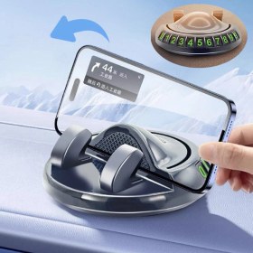 Resim 360 Dönebilen Yapışkanlı Numaratörlü Araç Telefon Tutucu 5250 Diğer 