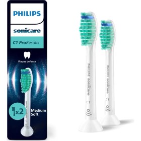 Resim Sonicare Proresult Yedek Diş Fırçası Başlığı, 2 Kat Daha Fazla Plak Temizliği, Orta Yumuşak Fırça Başlığı, 2’li Paket, Beyaz, HX6012/87 