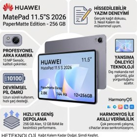 Resim Huaweı Matepad 11.5 S 2026 Yeni Tablet +Anker 10.000 Mah Powerbank ve Huawei M-Pencil 3. Nesil Tablet Kalemi Hediye 
