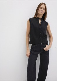 Resim Mavi - Yün Karışımlı Siyah Süveter 1710791-900 Siyah 