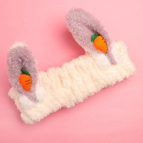 Resim Piraye Gift Peluş Tavşan Kulak Havuçlu Bandana 1 Adet 