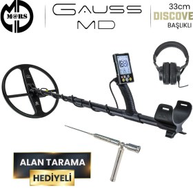 Resim Mars Md Gauss Md Dedektör - Discovery 33CM Başlık + Kulaklık Olympos Alan Tarama Hediyeli 