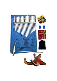 Resim Midex Klx-454g-pak Hakiki Ağaç Geyik Desenli Kalimba 17 Tuşlu Full Set 