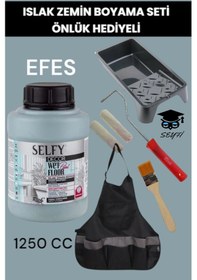 Resim Selfy Decor Islak Zemin Boyası 1250 Cc Mutfak Tezgah Fayans Lavabo Küvet Tuvalet Zemin Her Yüzey Efes Set 
