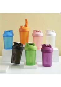 Resim Spor Shaker Şişe 400 Ml Peynir Altı Suyu Protein Tozu Karıştırma Şişesi Spor Orange 0.4l Orange 