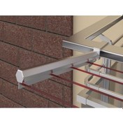 Resim Ersa Balkon Çamaşır Kurutma Askısı Kare Küpeşte 60X25 Metalik Gümüş Renk Gümüş 